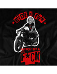 RIDE X FUN AND DON'T GIVE A F**K BLACK MEN T-SHIRT