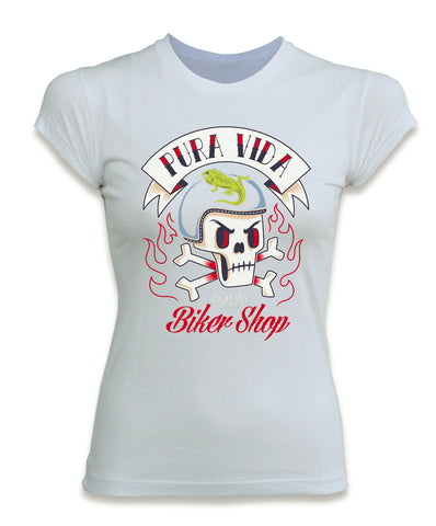 Pura vida white women t-shirt - iguanacustomcollection