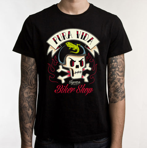 Pura vida black men t-shirt - iguanacustomcollection